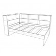 Benalla Single Trundle Bed with wrap around storage shelves